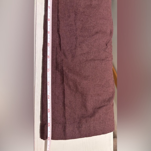 NWOT Abercrombie Linen Cotton Blend Wide Leg Pants, Brown, M - Picture 9 of 9